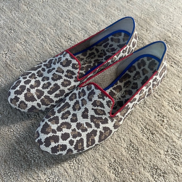 Rothys Loafers Size 8.5 Leopard - Picture 1 of 7